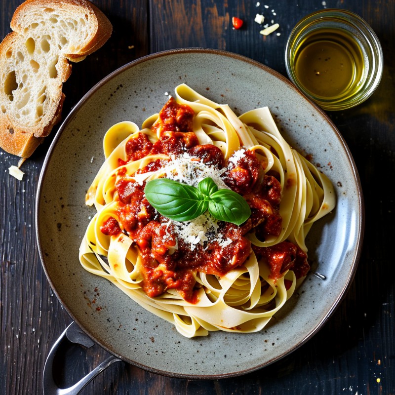 Tagliatelle al Ragù · frische Pasta mit Ragout